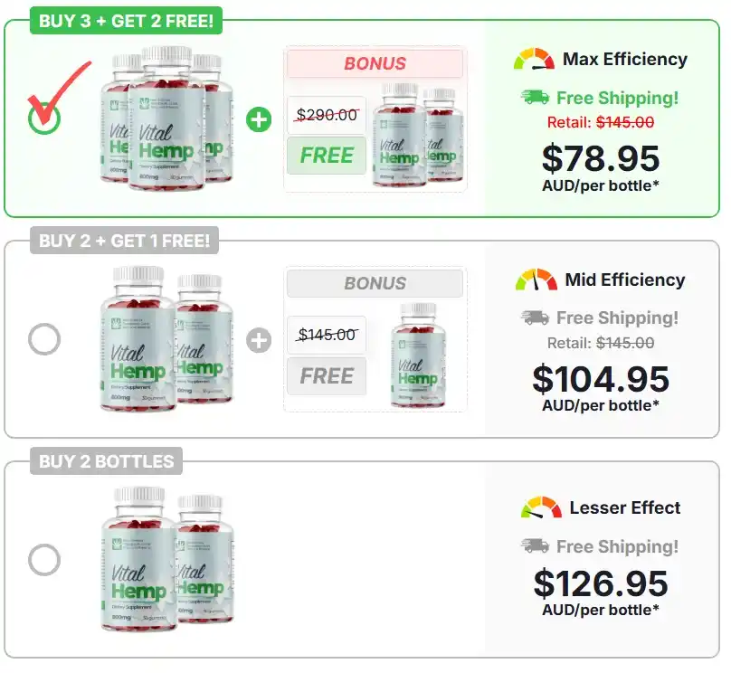 Vital Hemp Gummies Australia&trade; | Official Australia Store